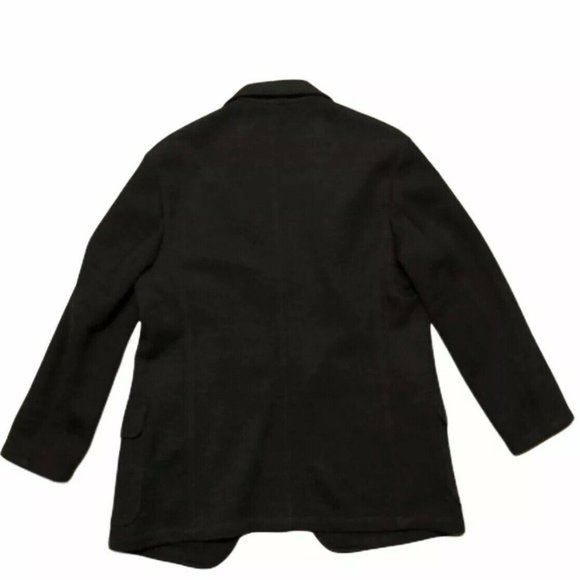 Canali Sportswear Made In Italy Black Gray Coat Blazer Jacket SZ 50 8318 Q2 - Picture 6 of 7